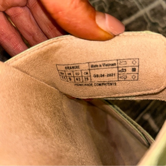 Womens Vionic Brandie Slide Platform Sandal Metallic Shine Coral Sz 11 - Picture 8 of 8